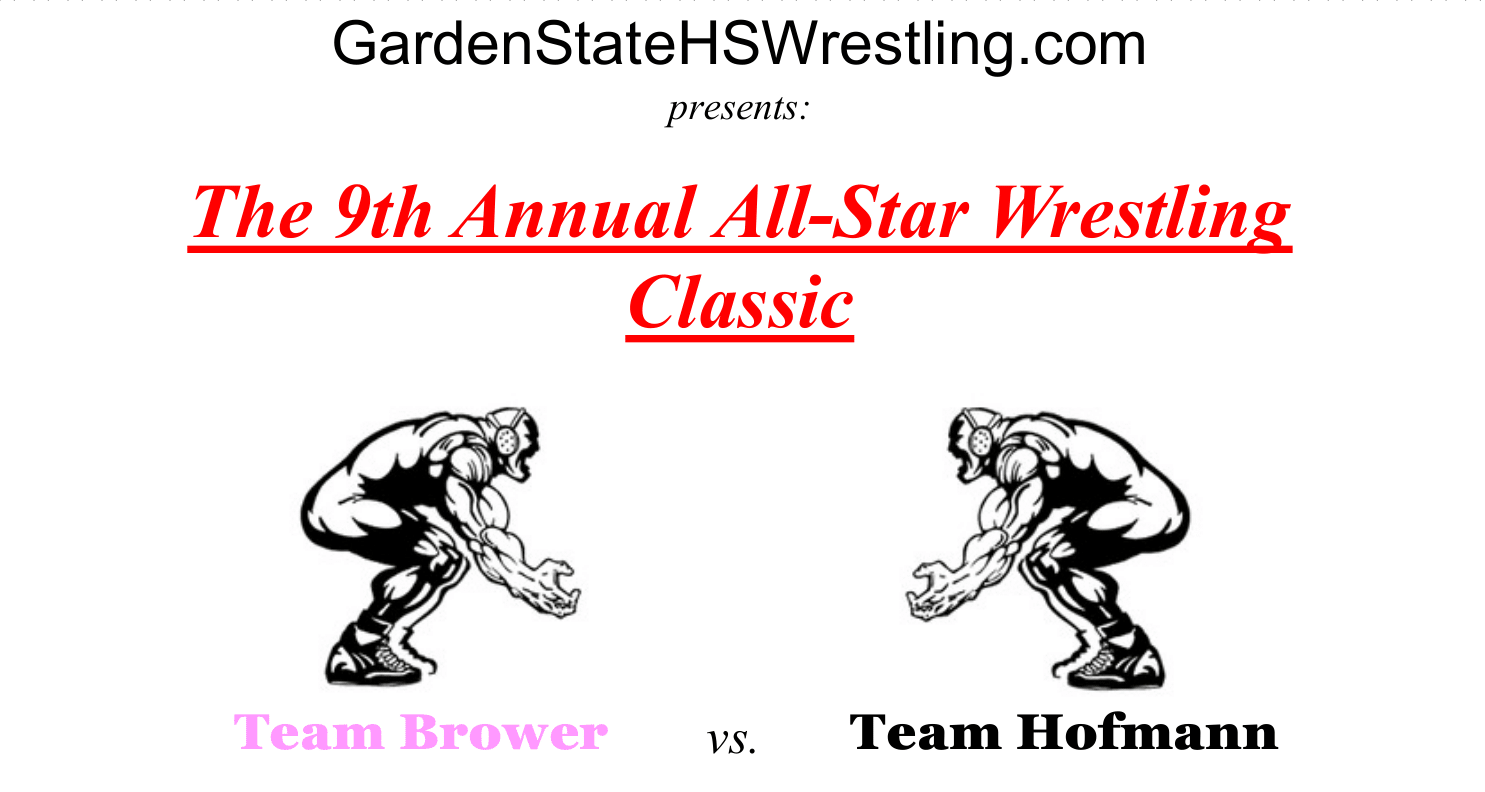 2022 GardenStateHSWrestling Charity All-Star Classic schedule of events.