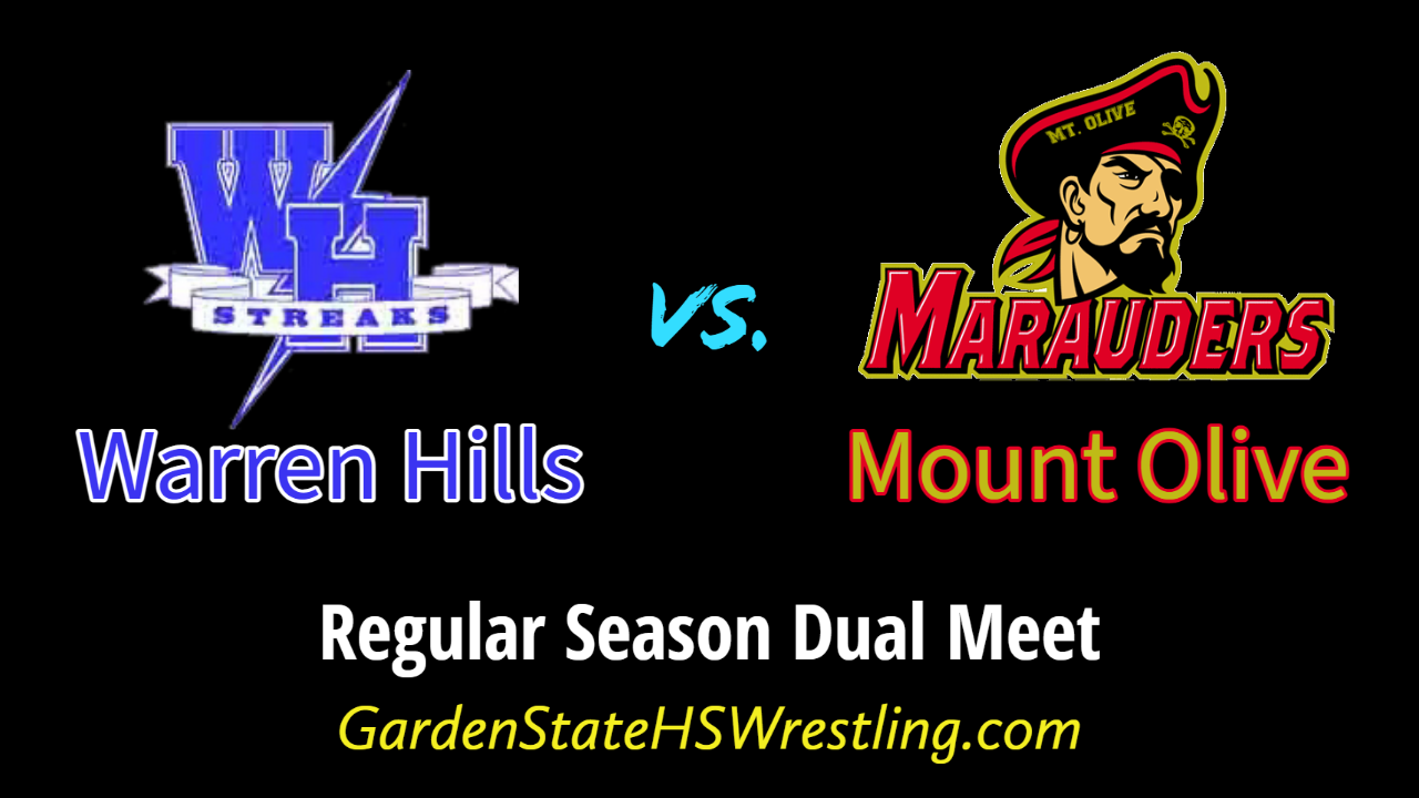 WATCH – Warren Hills vs. Mount Olive Varsity Boys Wrestling Dual Meet