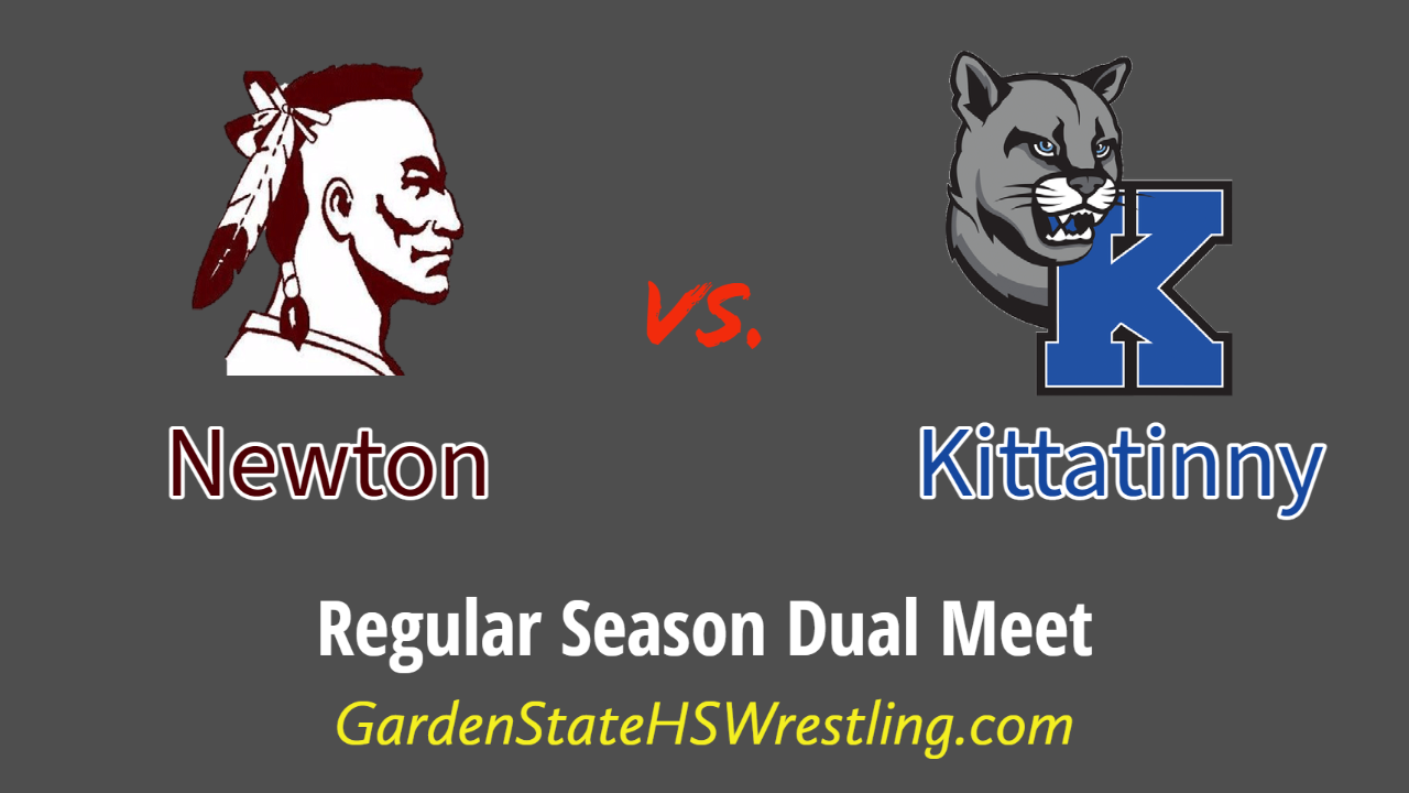 WATCH – Newton vs. Kittatinny Varsity Boys Wrestling Dual Meet