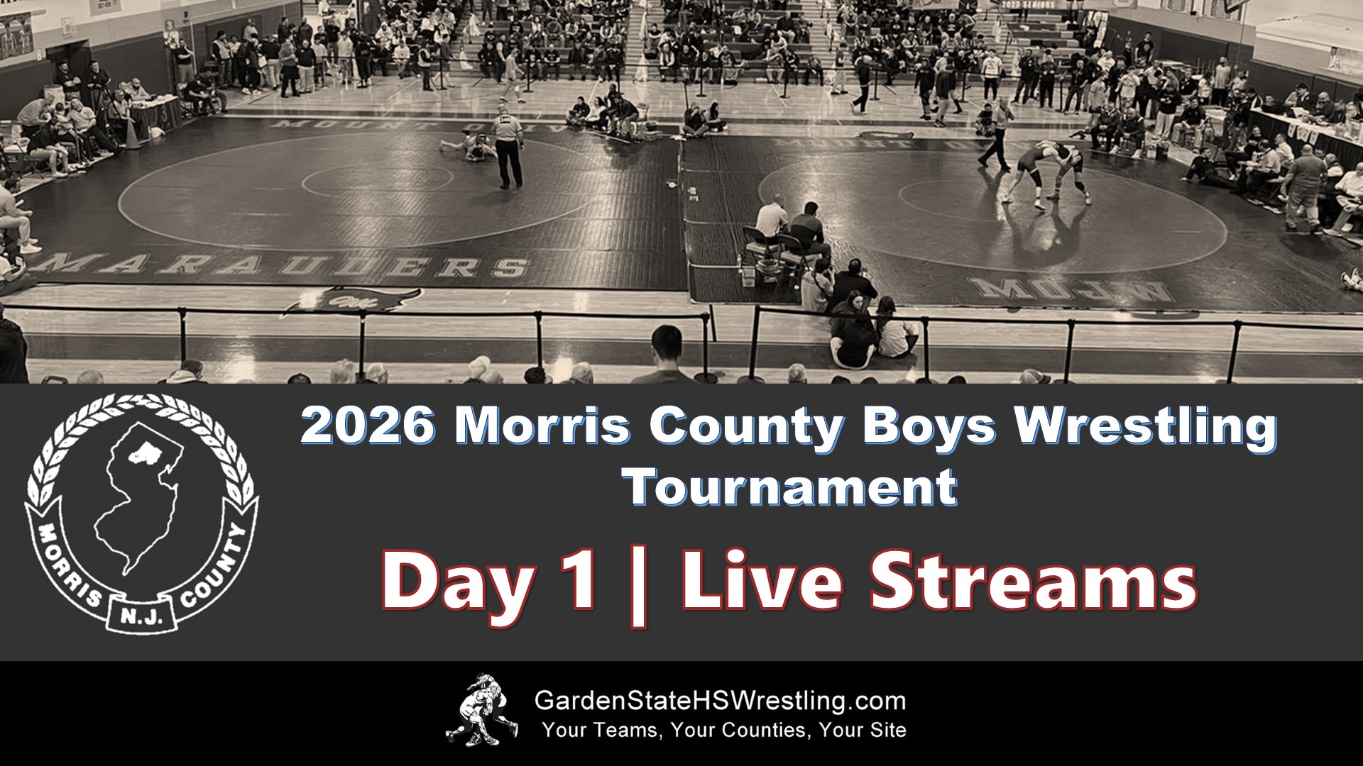 WATCH – 2026 Morris County Boys Wrestling Tournament (Day 1)