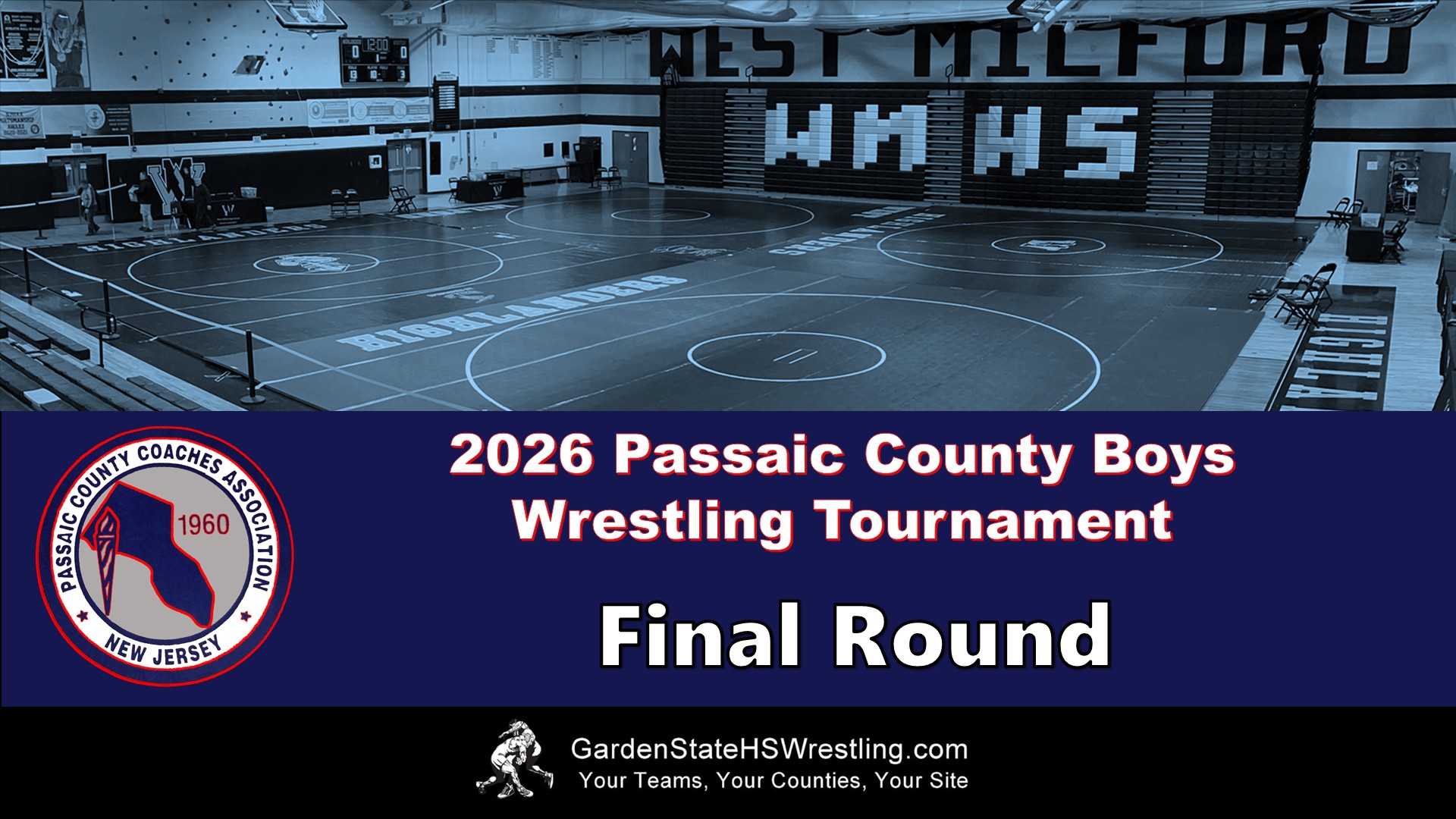 WATCH – 2026 Passaic County Boys Wrestling Tournament (Final Round)